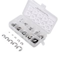 Miniatyrbild 5 av 7: 120 st E-clips Rostfri Stålbricka Extern Låsring Låsringssortiment Kit 1,5 mm-10 mm