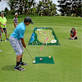 Pikkukuva 3 / 5: Lastutusgolf-pelimatto Lastutuspeli Lastugolfpalloilla Golfsetti Matto Sisä- ja ulkotilojen heittopeli