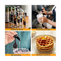 Miniatyrbillede 3 af 5: Kaffe sirup pumpe dispenser, 6 pak sirup pumpe til 750ml/25.4 sirup, 3 farver pumper til kaffesirup