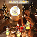 Miniatyrbild 2 av 5: 4 st jul-lyktor inomhus mini hängande ljus LED-lykta jul dekorativ lykta för bordsskiva
