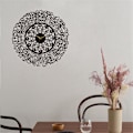 Miniatyrbilde 5 av 5: Akryl islamsk veggklokke 30 cm muslimsk hjemmedekor veggklokke kalligrafi kunst innendørs veggklokke-svart