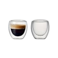 Miniatyrbillede 2 af 5: 6 sæt med 80 ml dobbeltlags hule glas kaffekopsæt til at drikke te, kaffe, drikkekopper