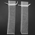 Miniatyrbillede 4 af 4: 100 stk. Hvide Organza Foldehåndvifte Pose Fest Bryllup Gunst Gaveposer