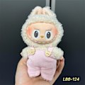 Miniatyrbillede 1 af 3: Labubu Modesæt - Outfit til 15/17cm Plysdukker, V1 V2 Stropper Bukser LBB-124