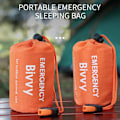 Miniatyrbild 1 av 6: 2/4-Pack Vattentät Termisk Nödsovsäck för Utomhuscamping Överlevnad Bivack 2Pack