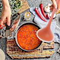 Miniatyrbillede 4 af 5: Non-stick gryde husholdningsske rustfrit stål silikone madklemme