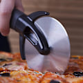Miniatyrbilde 5 av 5: Pizza sykkel sykkelformet kutter rustfritt stål pizzakutterhjulrull