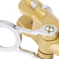 Håndsav til træarbejde med klinge af zinklegering, 15 skarpe tænder, ergonomisk kompakt design til gør-det-selv-projekter, guld