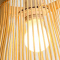 Miniatyrbilde 5 av 5: Retro Rattan Hengelampe - Vevd Gresskarlykt for Tehus & Spisestue