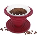 Miniatyrbillede 1 af 7: Sammenklappelig Kaffefilterholder til Filterkaffe, Bærbar Kaffebrygger til Camping, Genanvendeligt Silikonefilter til Backpacking og Camping