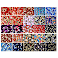 Miniatyrbillede 1 af 4: 25 ark DIY håndværk syning bomuldsstof patchwork floral bronzing stof