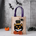 Miniatyrbilde 5 av 5: 4 stk Halloween Kostymefest Godteriposer Halloween Godteri Gaveposer Gresskarpynt Ikke-vevd Tote Godteriposer
