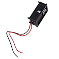Pikkukuva 5 / 5: 2x Punainen LED-digitaalinen jännitteenmittaus Mini-jännitteenmittaus Volttimittaripaneeli DC 12V autoille USB 5v2a