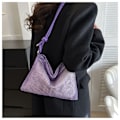 Miniatyrbillede 1 af 8: Dame Piger Diamanter Skuldertasker Tote Tasker Messenger Taske Bryllupsfest Håndtaske purple