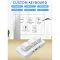 Miniatyrbilde 4 av 5: Mk321bt 3-tasters Mini Tilpasset Mekanisk Tastatur Blå Bryter Usb+bt Dual-modus Tilkobling For Spill