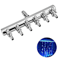 Miniatyrbillede 1 af 5: Akvarie Luftventil Inline Manifold Luftstrømspumpe Slange Splitter Håndtag Kontrolventil (6 Hoveder)