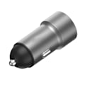 Miniatyrbillede 3 af 7: Biloplader 9V 12V Hurtig Opladning Beskyttelsesfunktion IC Skematisk Aluminiumlegering Biloplader til Mobiltelefon Tablet USB QC3.0 Biloplader 0.2