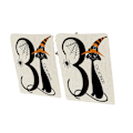 Miniatyrbilde 3 av 5: 8 stk Halloween Stolseter Deksel Skalle Skjelett Stolseter Trekk Avtakbart Vaskbart Spøkelse Setebeskytter til Halloween