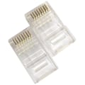 Miniatyrbilde 3 av 5: RJ45 Pass Through Modulær Ny Ethernet Kabelplugg Nettverkskontakt End Cat6 8p8c 100stk