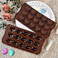 Miniatyrbillede 3 af 5: 4 stk Silikon Chokoladeforme, Bageform Til Chokolade, Gele, Slik, Fedtbomber Keto Snacks, Isbiter, Runde Kopper