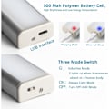 Miniatyrbilde 2 av 4: Sett med 3 10 LED-lys, trådløse, USB-oppladbare, magnetiske, bevegelsessensor, 2 lysmoduser, bærbare. Skapbelysning, nødbelysning.