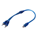 Miniatyrbillede 3 af 5: 6 stk. lydforbindelse til 1 RCA hun til 2 RCA han adapter splitter kabel