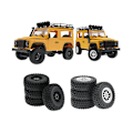 Miniatyrbild 5 av 5: För Mn 1/12 Mn90 91 99 99s Klätterbil Uppgradering Delar Clip In-däck Bomullsdäck Modifiering,svart+s
