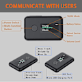 Miniatyrbillede 4 af 5: Bluetooth 5.0 Sender & Modtager med OLED-skærm, 2-i-1 Trådløs 3,5 mm Bluetooth-adapter, Lav