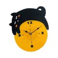 Cat Wall Clock Silent Kitchen Living Room Acrylic School Silent Movement