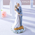 Miniatyrbillede 3 af 5: Bryllupskage Topper Bryllupsdekorationer Brud og Brudgom Figurer Sjov Bryllupspar Statuette