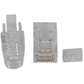 Miniatyrbilde 2 av 5: 100 stk Cat6 Rj45-kontakt Utp-kabel Ethernet-kontakt 8p8c Nettverk Cat 6 Modulære plugger med 6,5 mm Rj45