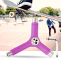 Miniatyrbillede 4 af 5: Hexagonnøgle Alt-i-én Design Multifunktion Bærbar Skateboard Y Værktøj Tilbehør Til Skate (1 stk., blå)