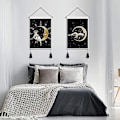 Miniatyrbild 4 av 5: 2-pack månfas tapet psykedelisk psykedelisk måndekoration för sovrum vardagsrum 35 x 50 cm