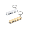 Miniatyrbild 1 av 5: Metall överlevnadsvisselpipa, 2-pack superhögt 120db nödvisselpipa aluminiumvisselpipa