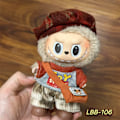 Miniatyrbillede 1 af 3: Labubu Modesæt - Outfit til 15/17cm Plysdukker, V1 V2 Stropper Bukser LBB-106