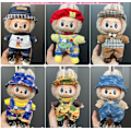 Miniatyrbillede 3 af 3: Labubu Modesæt - Outfit til 15/17cm Plysdukker, V1 V2 Stropper Bukser LBB-97