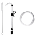Miniatyrbillede 1 af 5: 3/8in Automatisk hævert med klemme 6,5 fod slange til aftapning af flasker med fødevaregodkendt fri plastslange