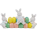 Miniatyrbillede 2 af 5: Påskedekorationer Håndmalede Påskeæg Bunny Centerpiece, 8,5 tommer Bordplade Påskeharpiksfigur Dekoration til Hjem Stue Soveværelse Påskedekoration