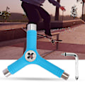 Miniatyrbillede 3 af 5: Hexagonnøgle Alt-i-én Design Multifunktion Bærbar Skateboard Y Værktøj Tilbehør Til Skate (1 stk., blå)