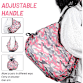 Miniatyrbillede 5 af 5: Letvægts indkøbsposer Tote Bag Nylon Foldbar Sort Strandtaske Med