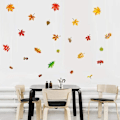 Miniatyrbilde 4 av 5: Høst veggklistremer Thanksgiving klistremerer blad høstblader dekorasjoner Thanksgiving klistremerke