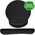 Miniatyrbild 1 av 4: Musmatta, ergonomiskt handledsstödset, handledsstöd för tangentbord och mus med minnesskum, halkfri