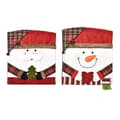 Miniatyrbild 1 av 5: 2-pack julstolsöverdrag, tomte &- avtagbart stolsöverdrag julhem