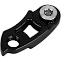 Miniatyrbillede 3 af 5: Cykel cykel bagerste derailleur bøjle, aluminium cykel bagerste derailleur bøjle forlængelse ramme gear hale krog extender(1pc, sort) -z