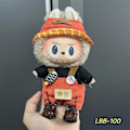 Miniatyrbillede 1 af 3: Labubu Modesæt - Outfit til 15/17cm Plysdukker, V1 V2 Stropper Bukser LBB-100