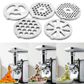 Miniatyrbild 3 av 5: 5-pack rostfria köttkvarnsskivor för matkvarn och köttkvarnsmaskindelar