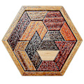 Miniatyrbilde 1 av 3: Diy  Tretre IQ-spill Puslespill Intelligent Tangram Hjernetrim Puslespill Barneleker|puslespill