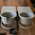 Miniatyrbild 3 av 5: Newway-dryckeshållare klämma, bordflaska koppställ bordsskiva klämma vatten dryck läsk kaffe mugghållare, 1 st grå