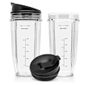 Miniatyrbillede 1 af 5: 24oz udskiftningskopper kompatibel med Ninja Nutri Bn401, Bn701, Ss101, Bn400, Bn800, Bn801 Blender