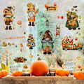 Miniatyrbilde 1 av 4: Høst Vindus Klistremerker: Thanksgiving Hjemmedekor